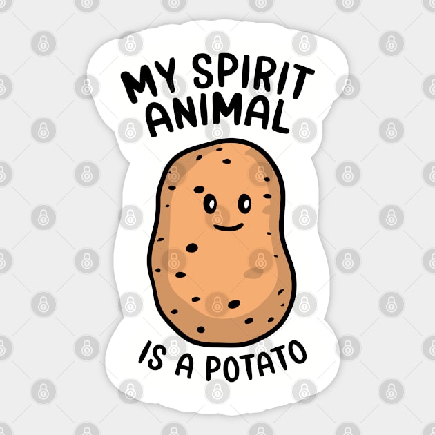 My Spirit Animal Is A Potato Vegetable Lover Sticker by Anticorporati